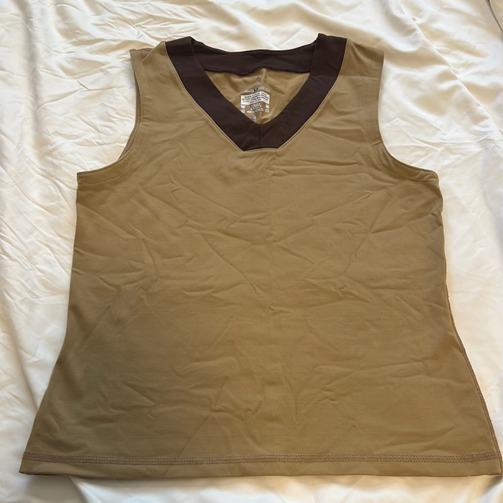 Lululemon brown active tank top - size 10 - vintage style
